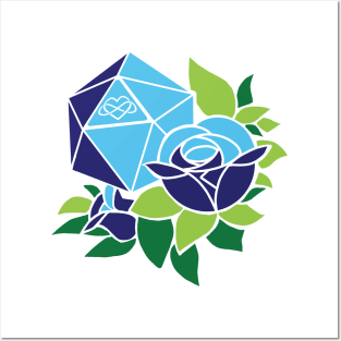 Pretty POLY Rose Polyamory Pride Posters and Art